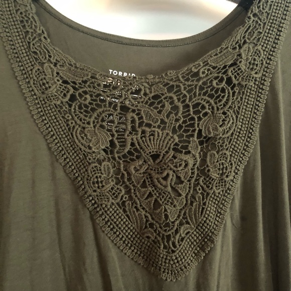 Olive super soft torrid t shirt - Picture 2 of 3